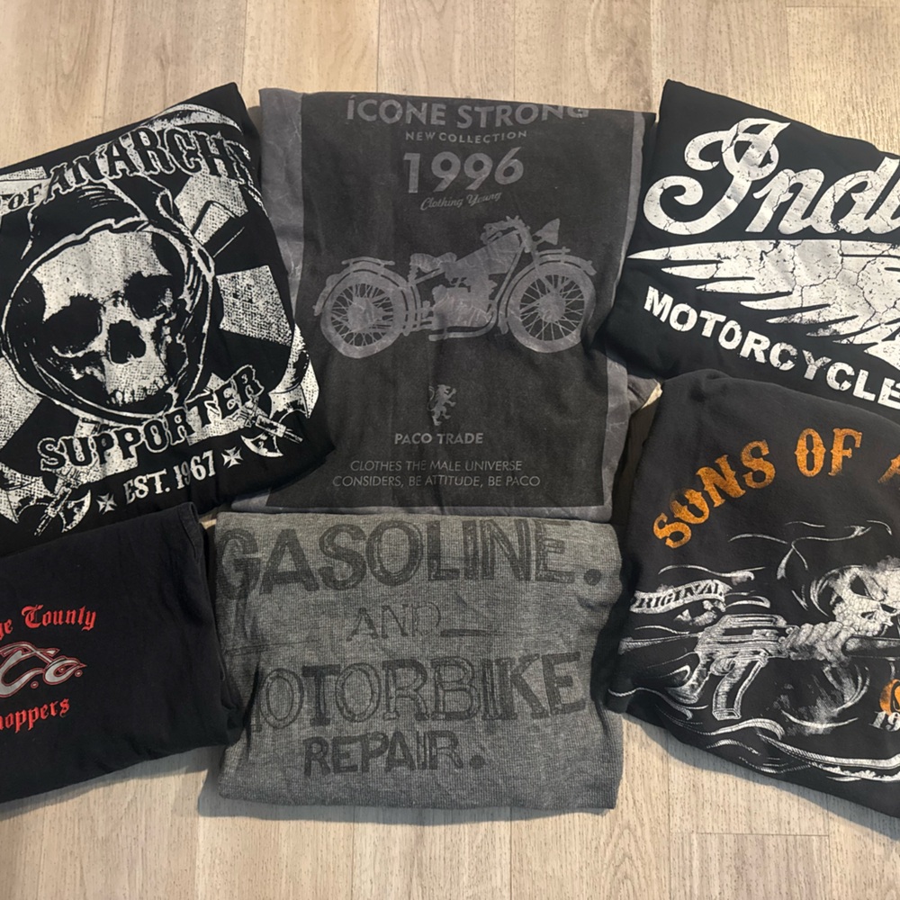 Graphic Motorcycle T-Shirts Bundle